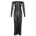 Striped Slim Dress for Women