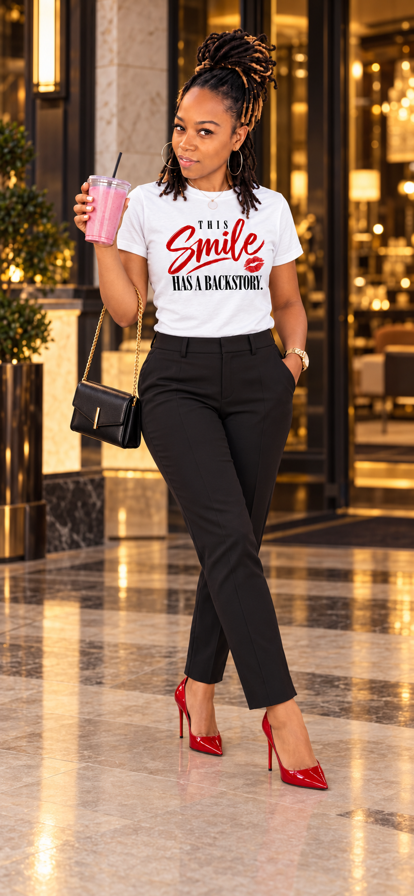 This Smile Has a Backstory Graphic Tee