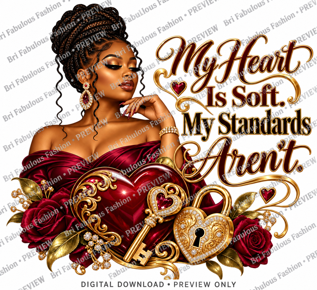 My Heart Is Soft. My Standards Aren’t. — Digital PNG Design