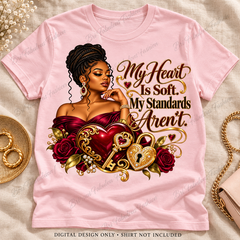 My Heart Is Soft. My Standards Aren’t. — Digital PNG Design