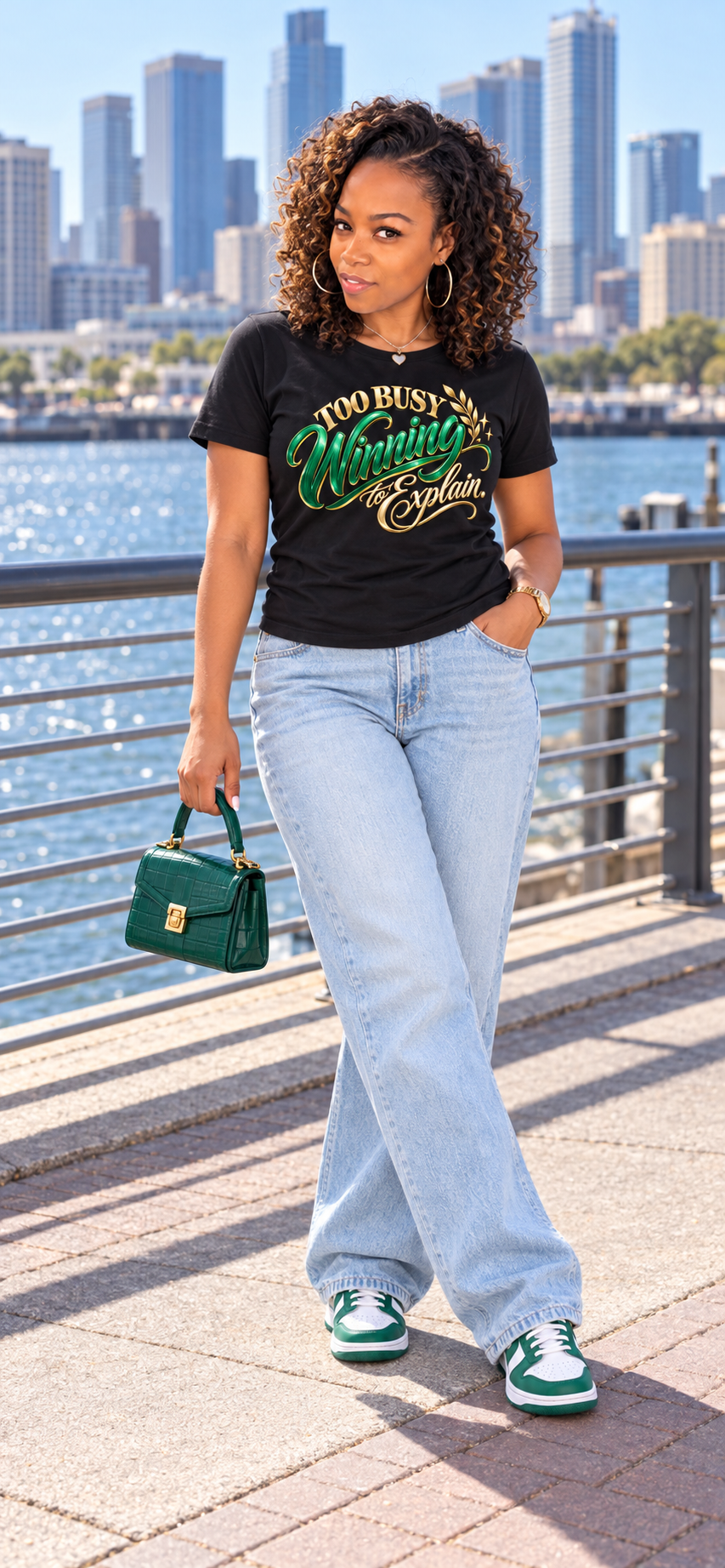 Too Busy Winning to Explain Statement Tee
