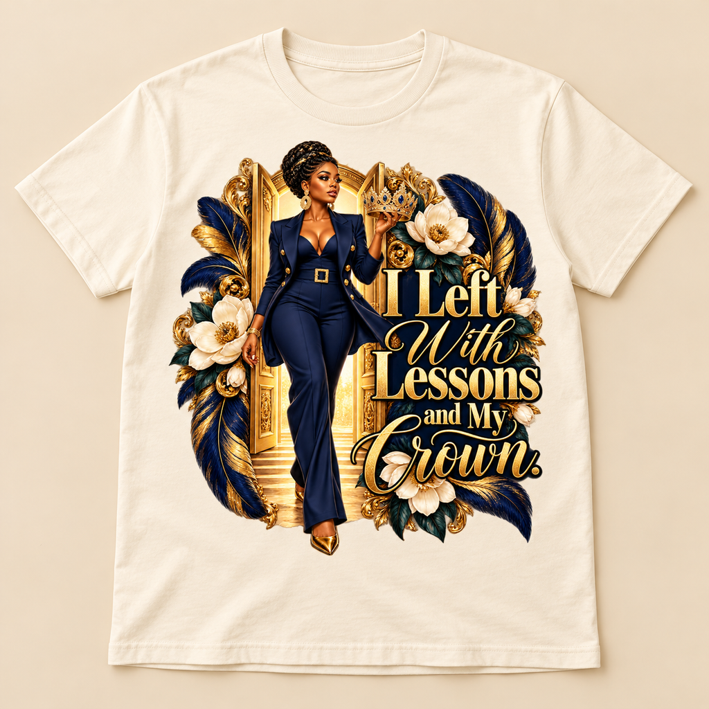I Left With Lessons and My Crown Graphic Tee