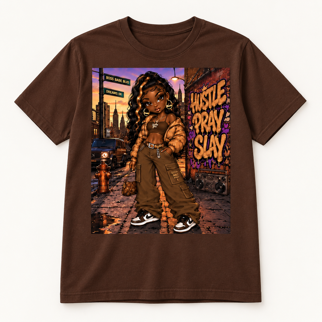 Hustle Pray Slay Bella + Canvas Graphic T-Shirt