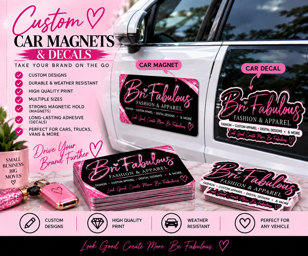 Custom Car Magnets & Decals