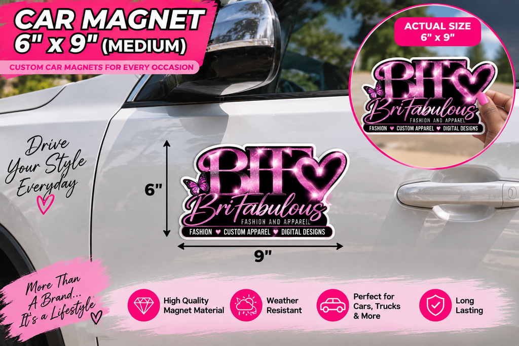 Custom Car Magnets & Decals