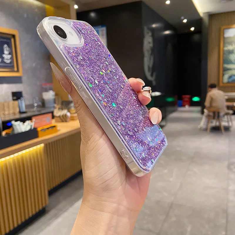 Glitter Shockproof iPhone Case – Fits iPhone 13–17 Series