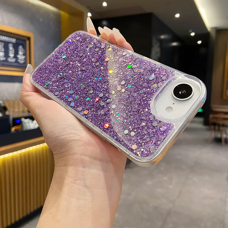 Glitter Shockproof iPhone Case – Fits iPhone 13–17 Series