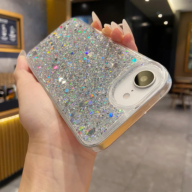 Glitter Shockproof iPhone Case – Fits iPhone 13–17 Series