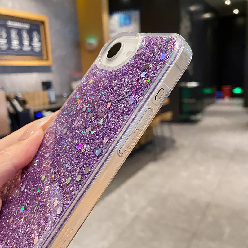 Glitter Shockproof iPhone Case – Fits iPhone 13–17 Series