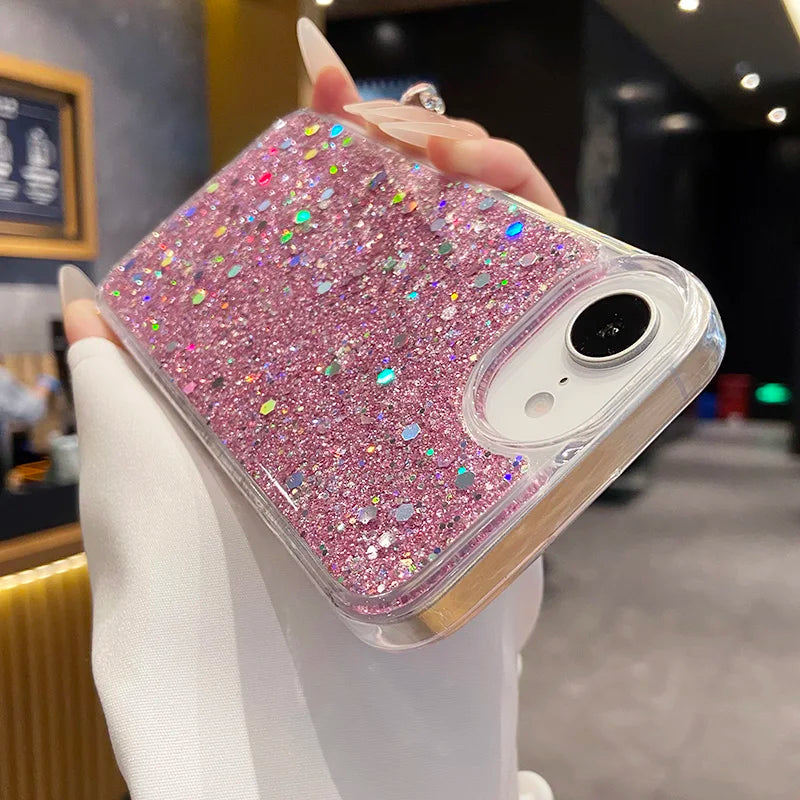 Glitter Shockproof iPhone Case – Fits iPhone 13–17 Series
